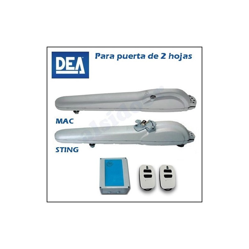 Kit motor puerta batiente - 2 Hojas - BETA 400 - Con central, dos