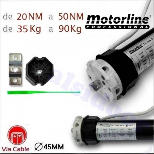Motor persiana cable 10Nm-25Kg 40mm